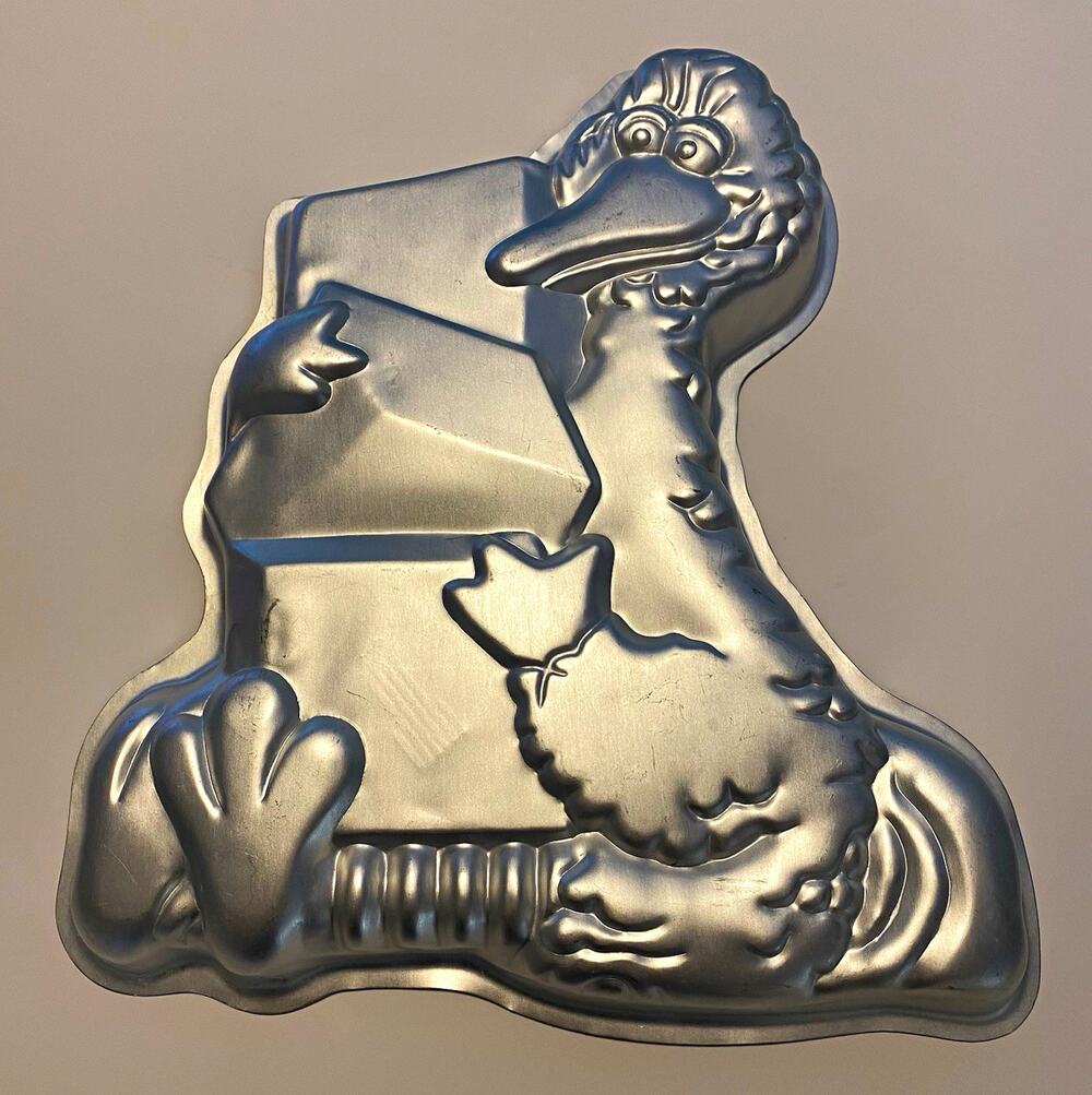 Vintage 1978 Wilton Big Bird Cake Pan #502-2065 Muppets Sesame Street Aluminum